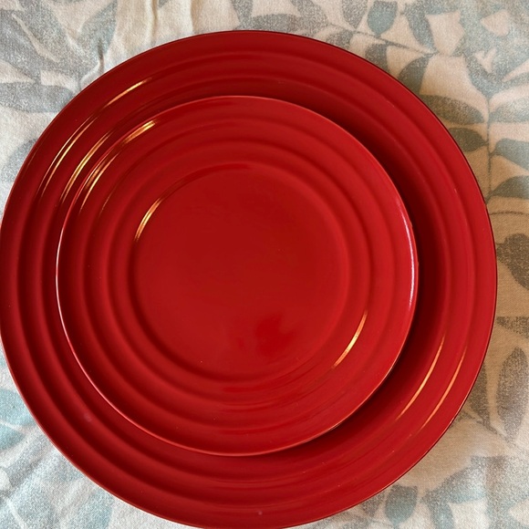 EUC - Rachael Ray Double Ridge Dinnerware Set - Picture 3 of 7